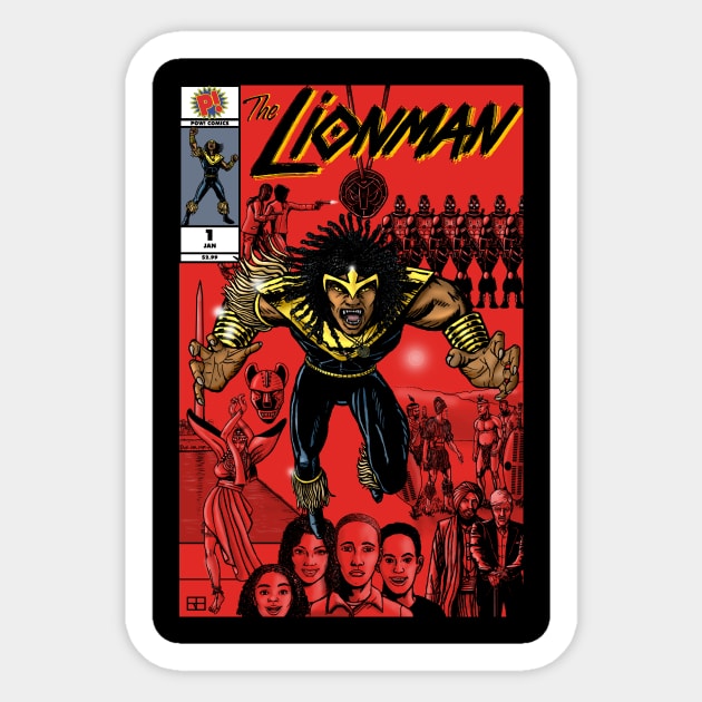 The Lionman #1! Sticker by WorkOfArtStudios